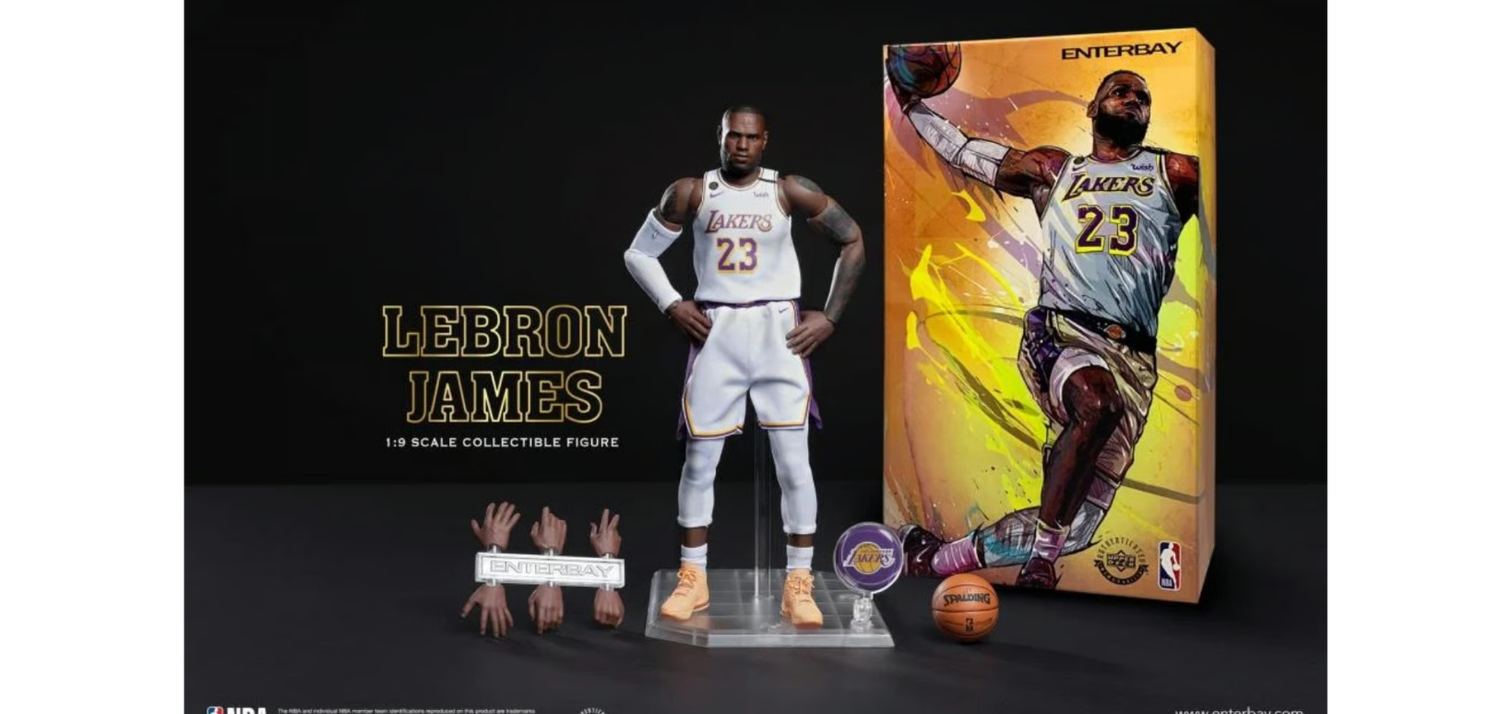 NBA Motion Masterpiece LeBron James (White Jersey) 1/9 Scale Action Figure