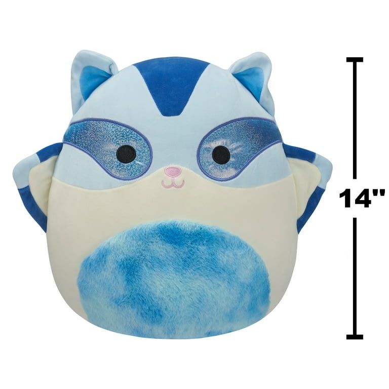 Squishmallows 14 inch Sabino the Blue Marble Sugar Glider - Child&#39;s Ultra Soft Stuffed Plush Toy
