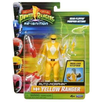 Mighty Morphin Power Rangers Re-Ignition Auto-Morphin Yellow Ranger