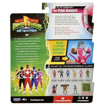 Mighty Morphin Power Rangers Re-Ignition Auto-Morphin Pink Ranger
