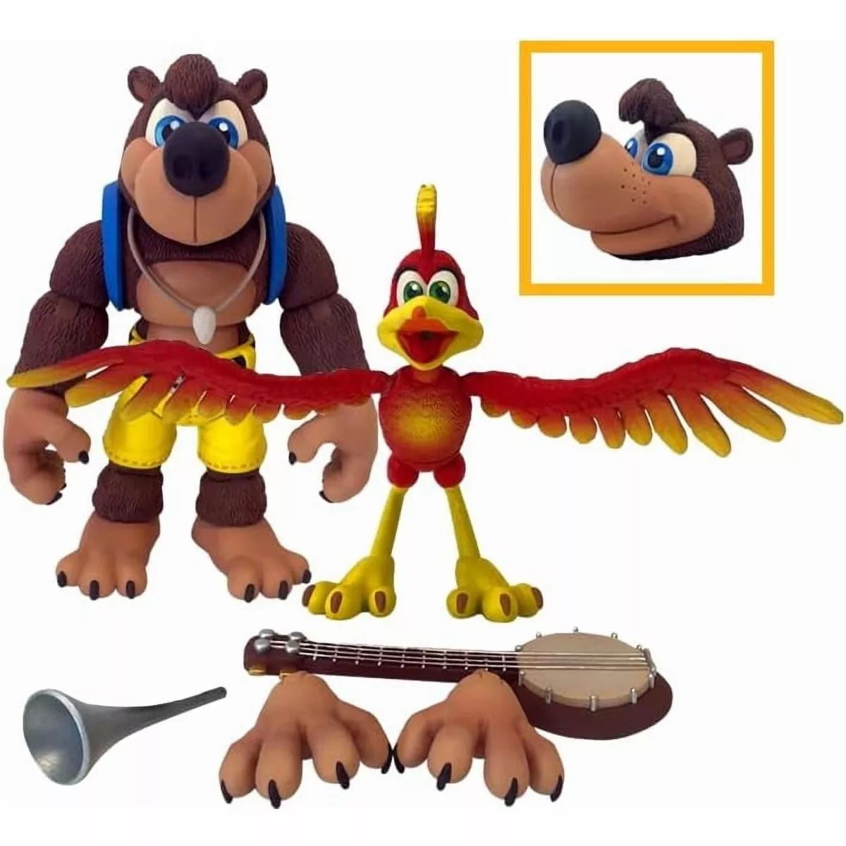 Banjo Kazooie Banjo and Kazooie Action Figure 2-Pack