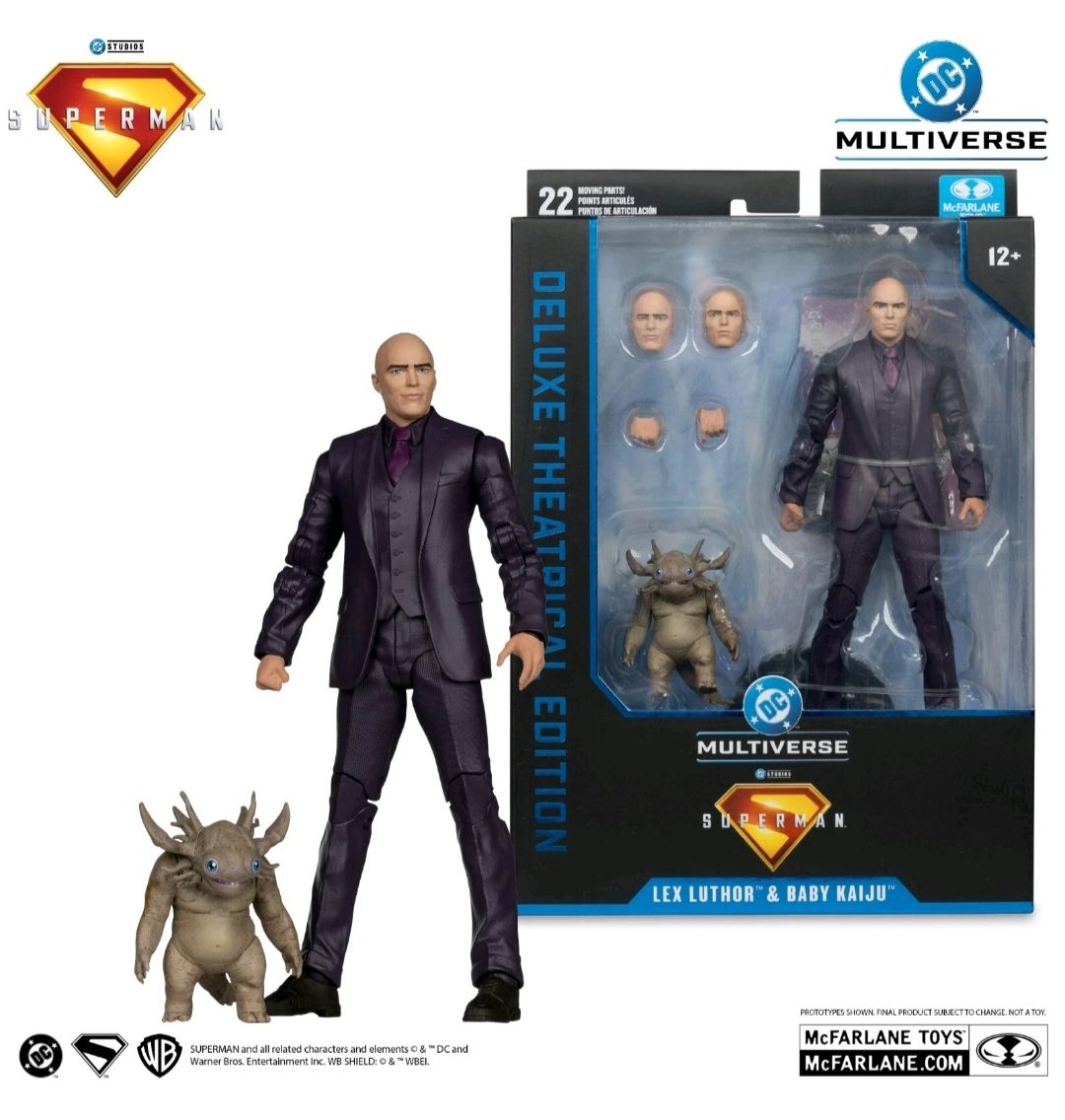 McFarlane Toys - DC Multiverse Lex Luthor and Baby Kaiju (Superman Movie) 7in Action Figure (Deluxe Theatrical Edition)
