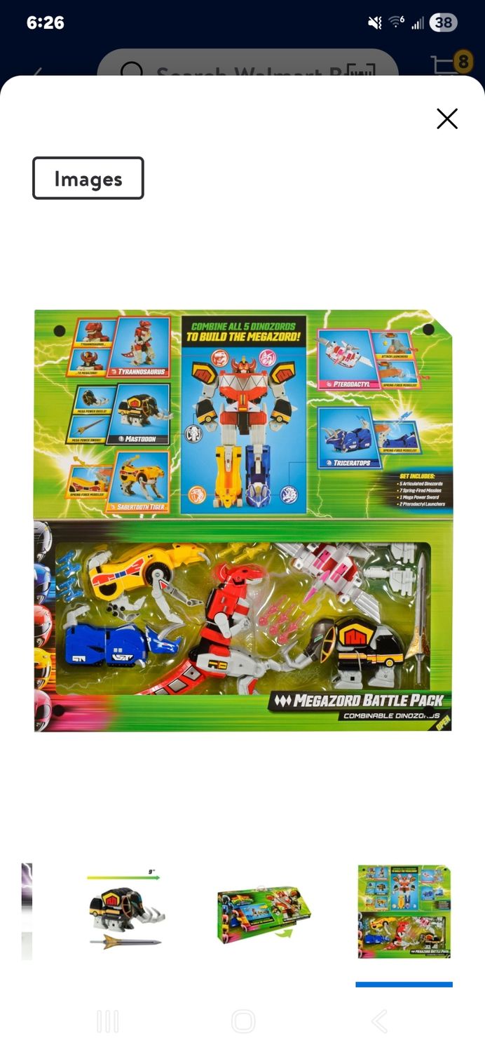 Mighty Morphin Power Rangers: Re-Ignition - Combinable Dinozord 5-Pack Action Figures by Playmates Toys