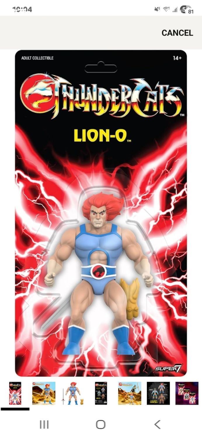 Lion-O 6" 2024 Super 7 THUNDERCATS ReAction NEW MOC #2