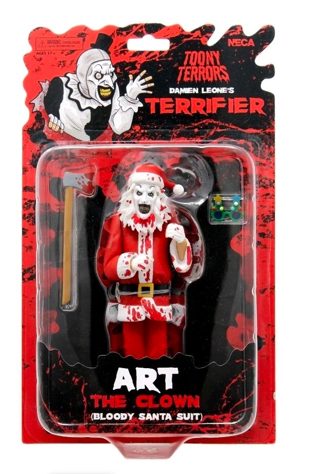 Terrifier 3 - 6" Scale Action Figure - Toony Terrors Santa Suit Art the Clown (Bloody Version)