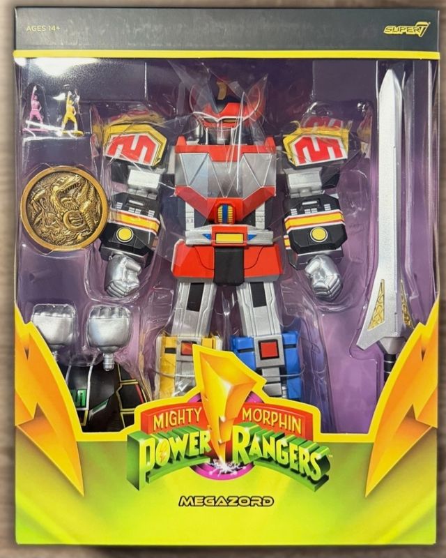 SUPER7 Ultimates Mighty Morphin Power Rangers DINO MEGAZORD 7" Figure New Sealed