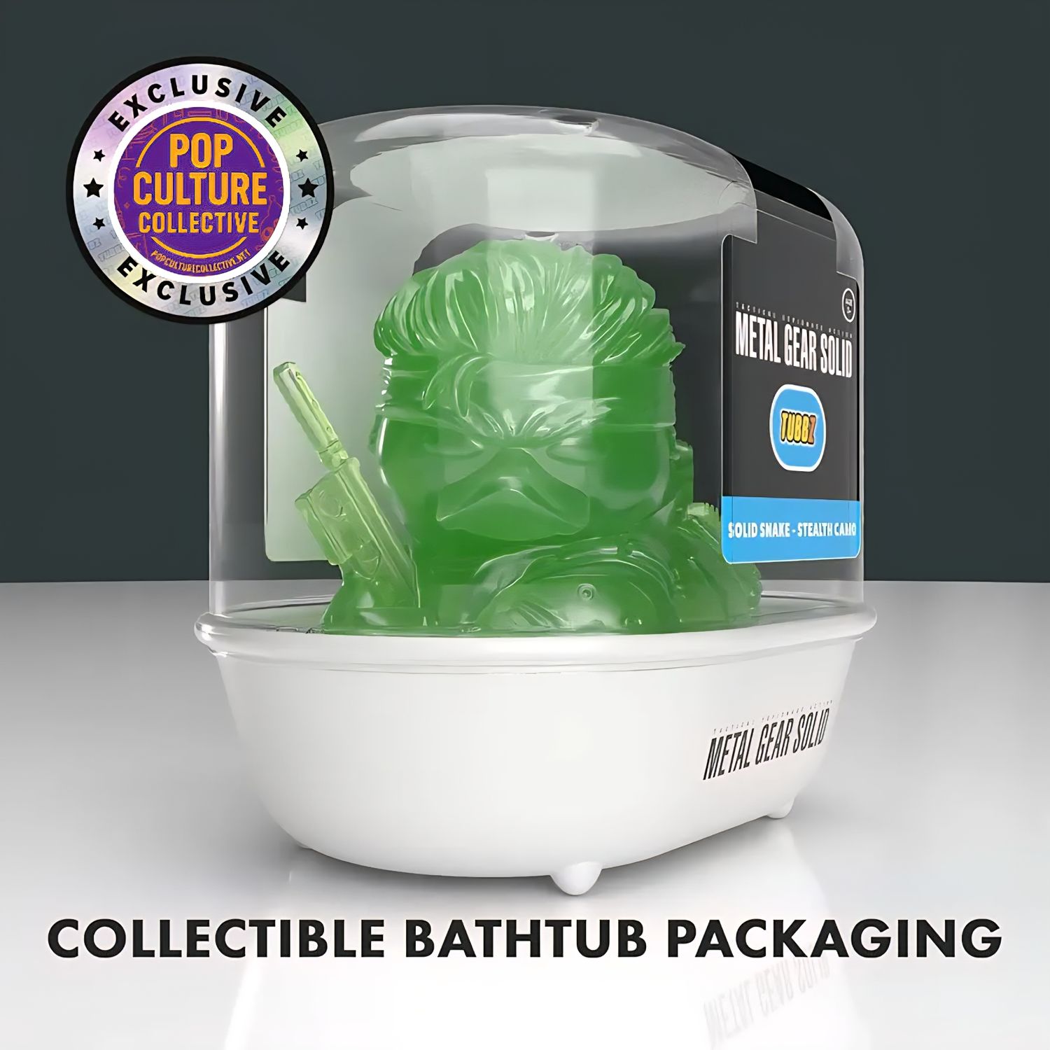 TUBBZ Exclusive: Metal Gear Solid - Stealth Camoflage Solid Snake Rubber Duck Vinyl Figure