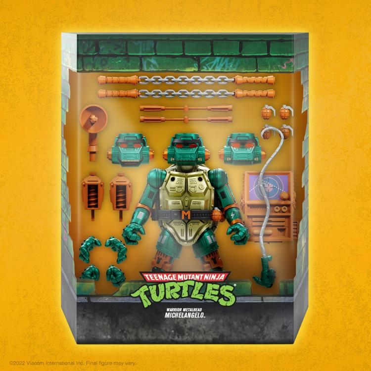 Teenage Mutant Ninja Turtles ULTIMATES! Warrior Metalhead Michelangelo Action Figure