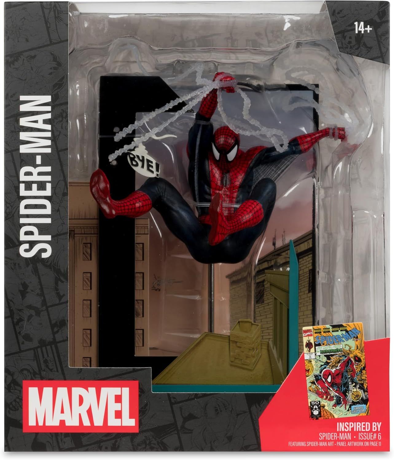 Marvel Spider-Man (Spider-Man #6) 1:10th Scale Collectible with Scene