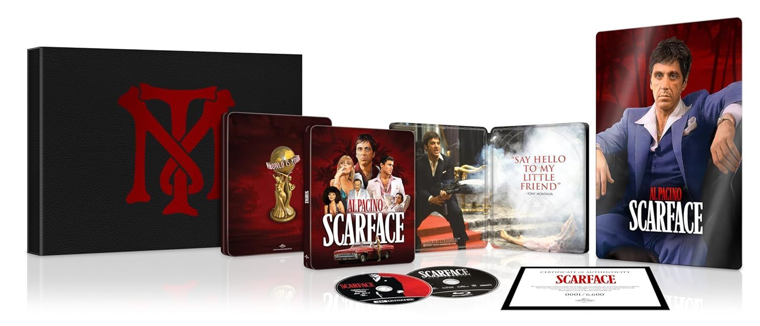 Scarface (1983) – Ultimate Collector's Edition IconART with SteelBook (4K Ultra HD + Blu-ray + Digital)