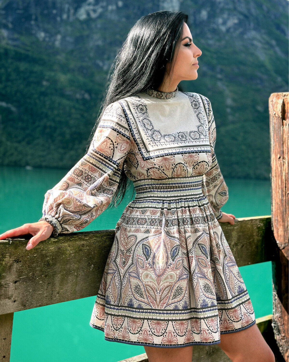 Paisley Cotton Summer Dress