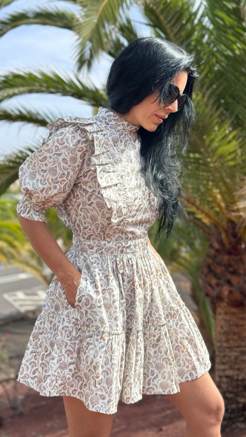 Organic Cotton Paisley Dress