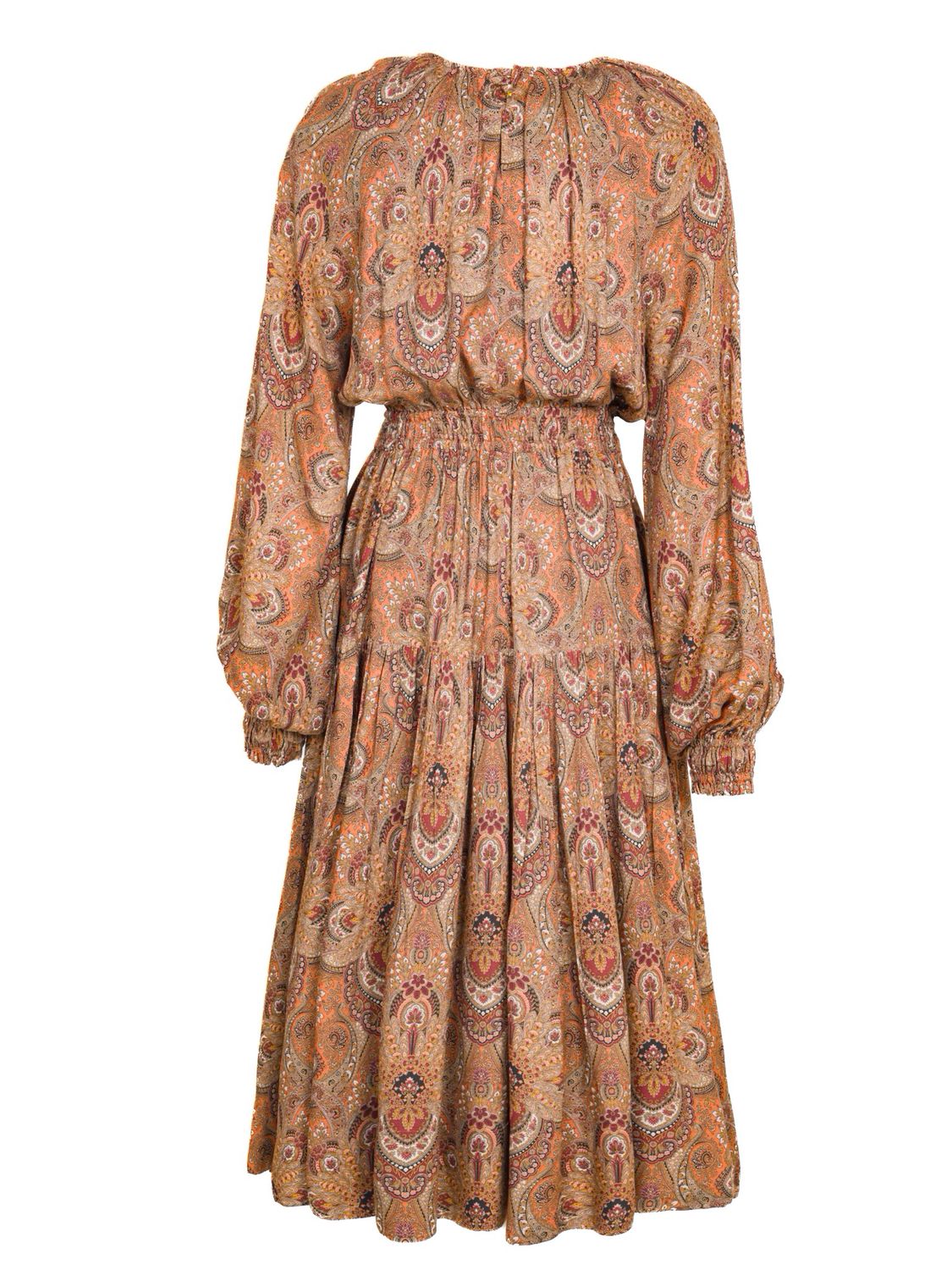 Baroque Viscose Midi Dress