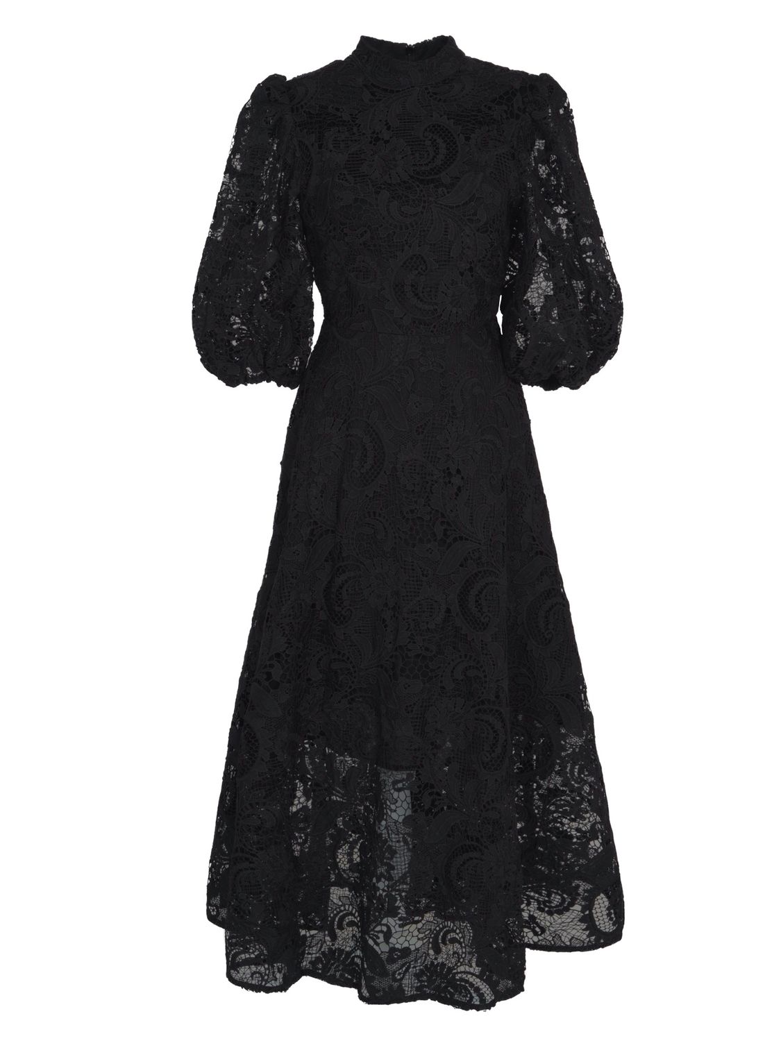Lace Maxi  Dress Black