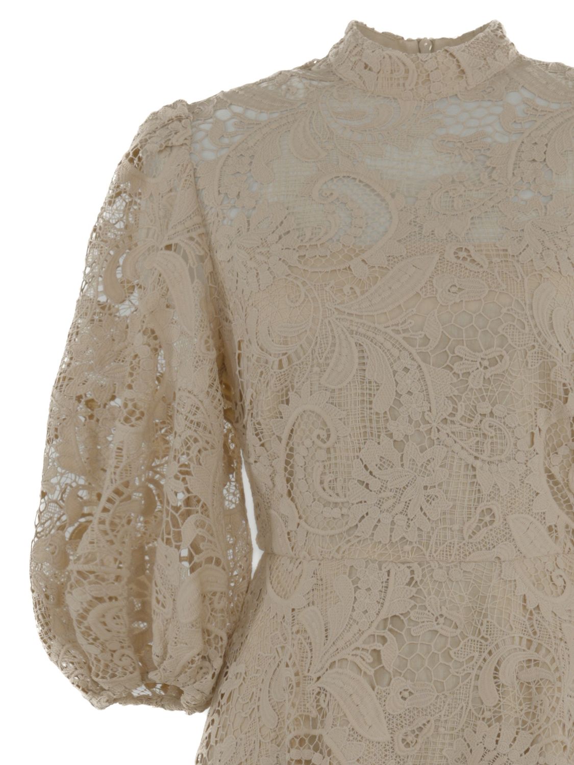 Lace Maxi  Dress Sand