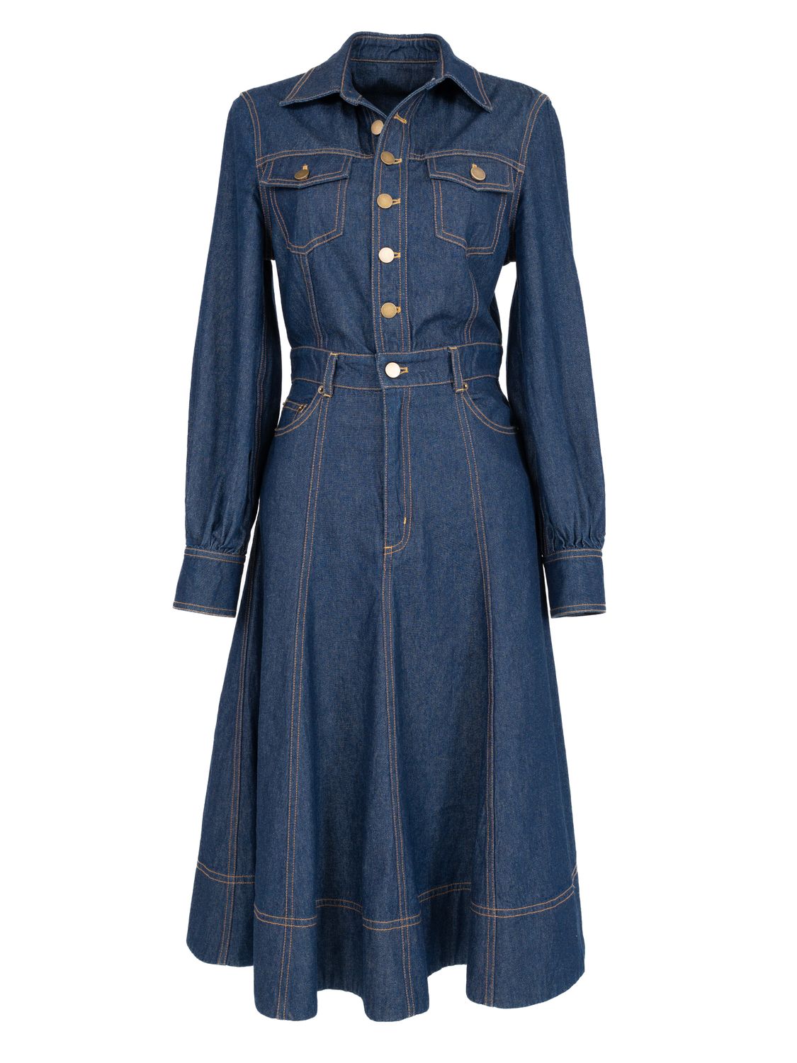 Denim Midi Shirtdress