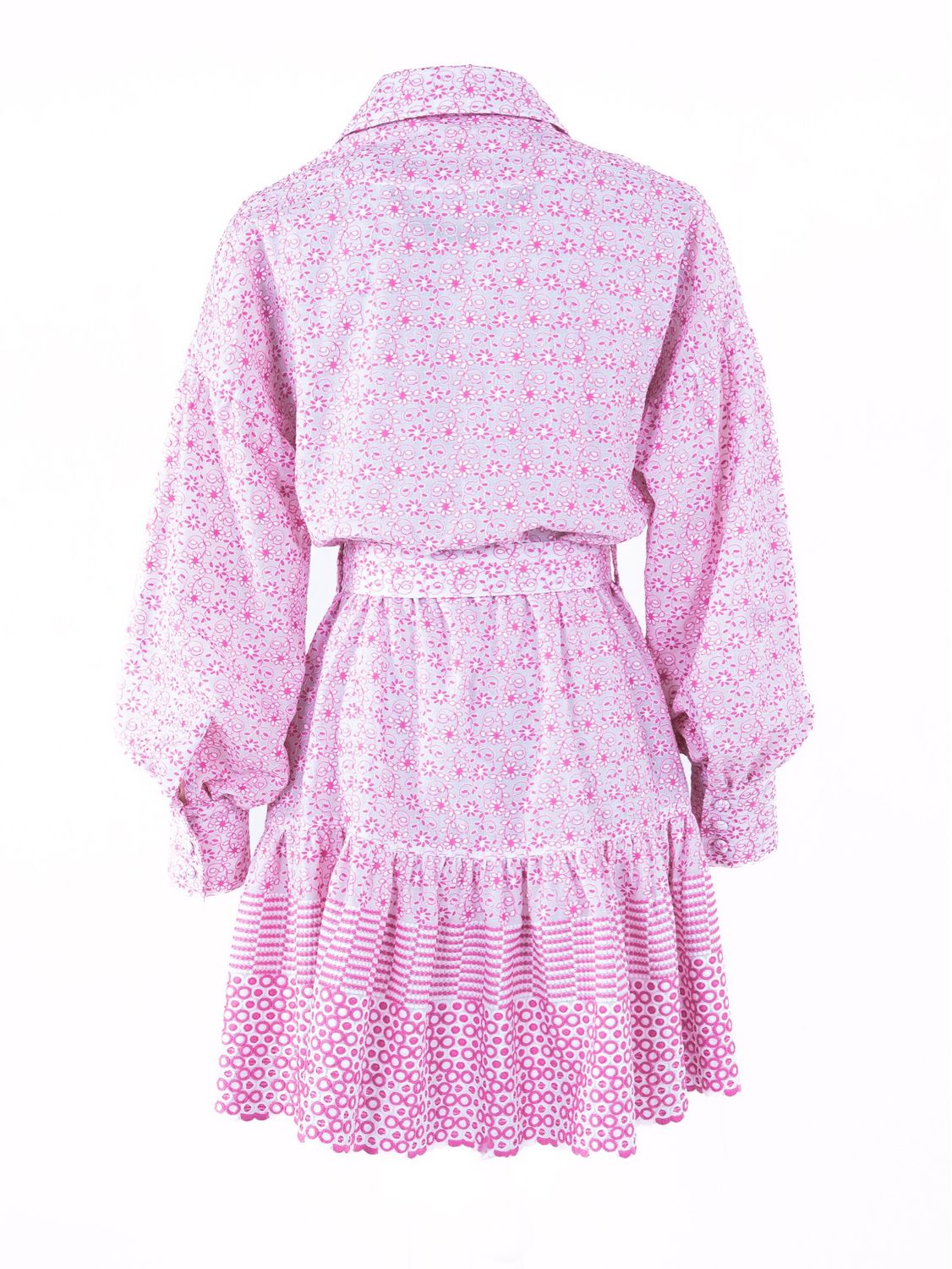 Cotton Embroidered Mini Dress