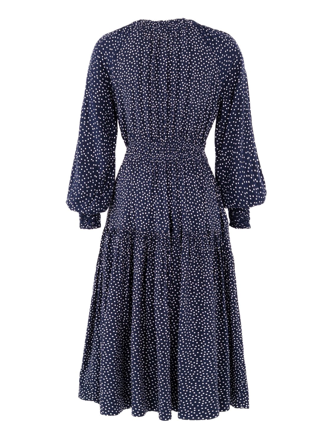 Polkadot Viscose Midi Dress