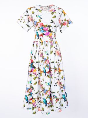 Cotton Jersey T-shirt Midi Dress