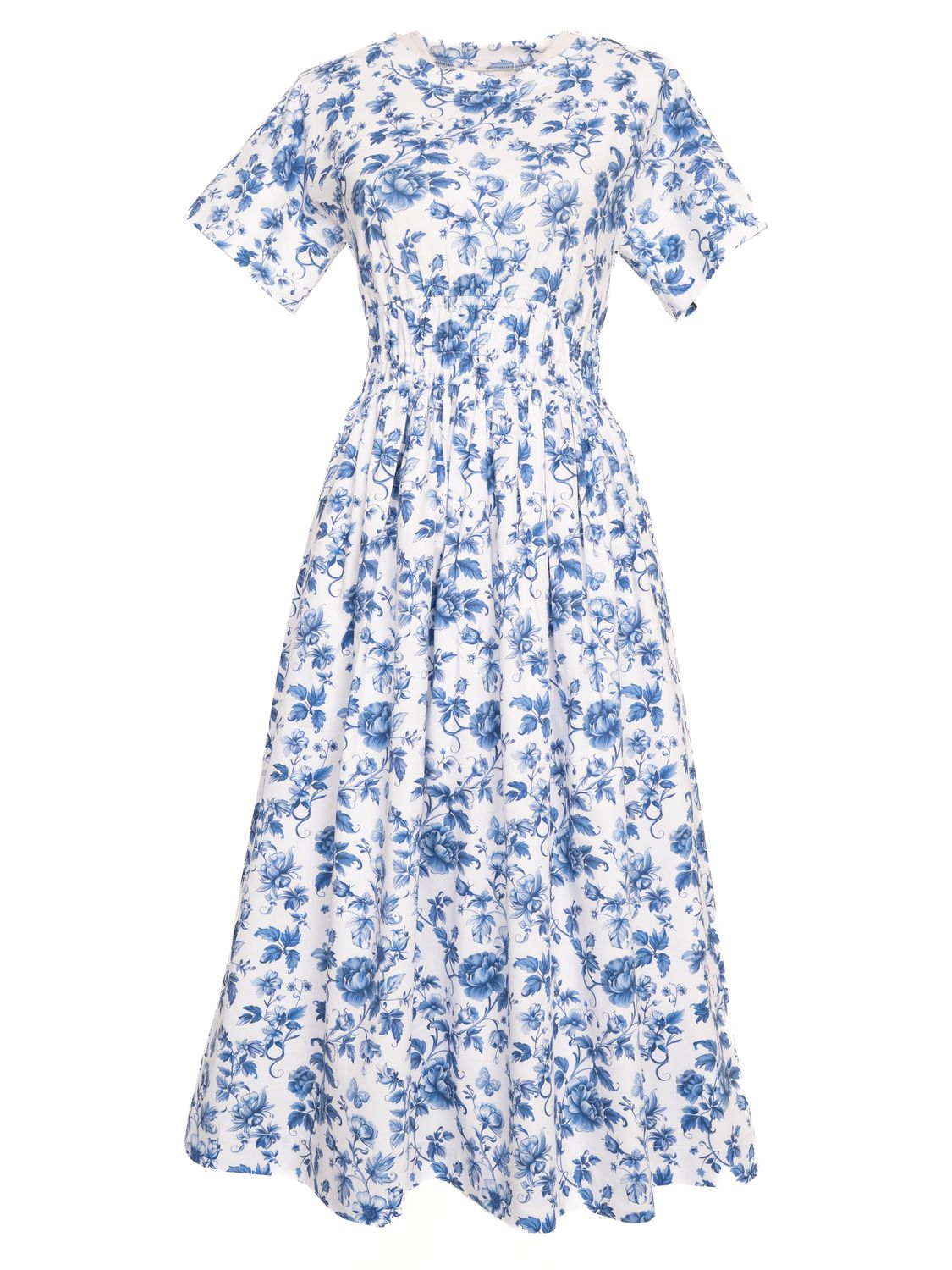 Floral Jersey Midi Dress