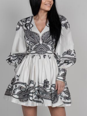 Cosette Paisley Cotton Dress