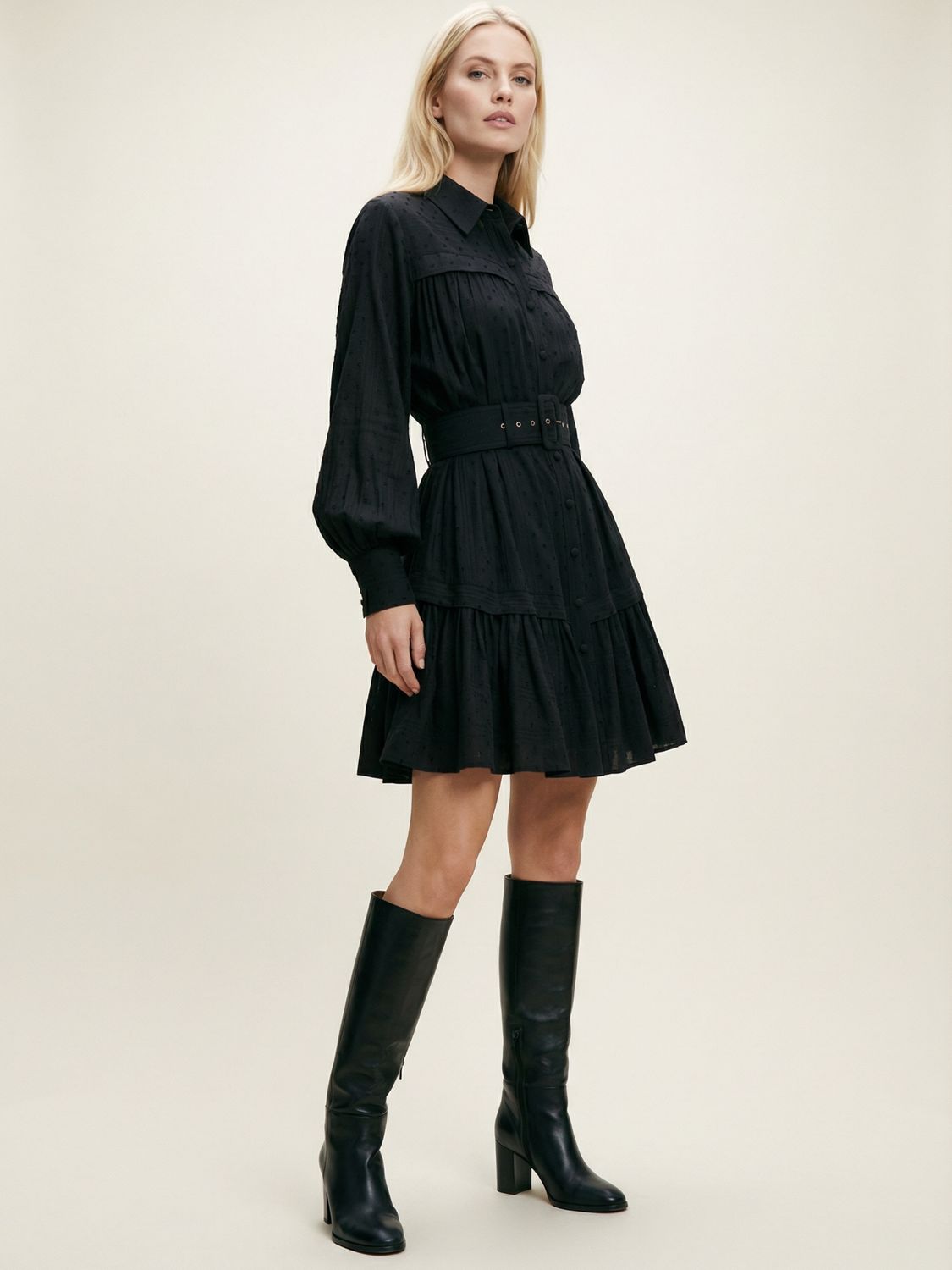 Rosé-Noir Mini Dress