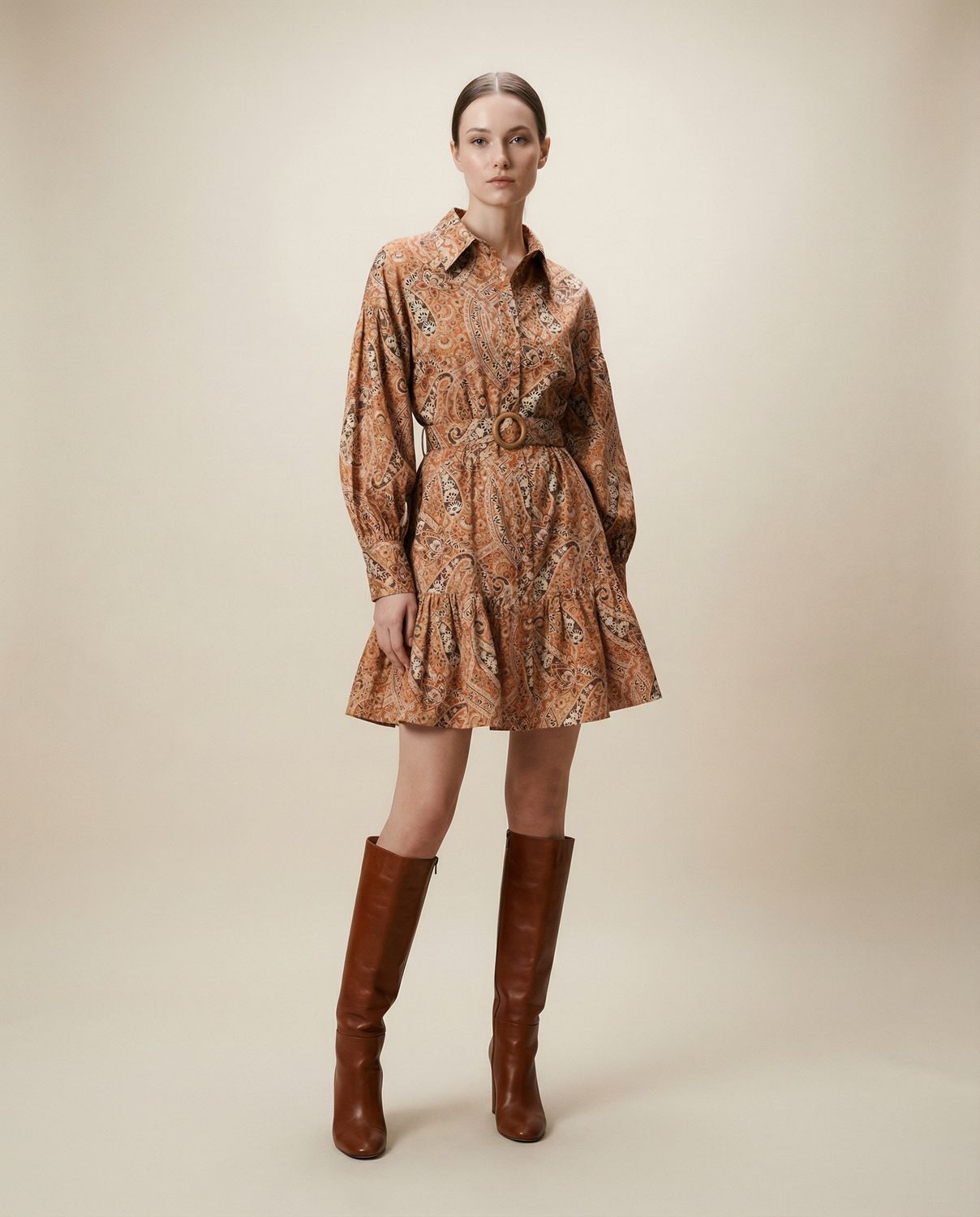 Paisley Bomull Kjole