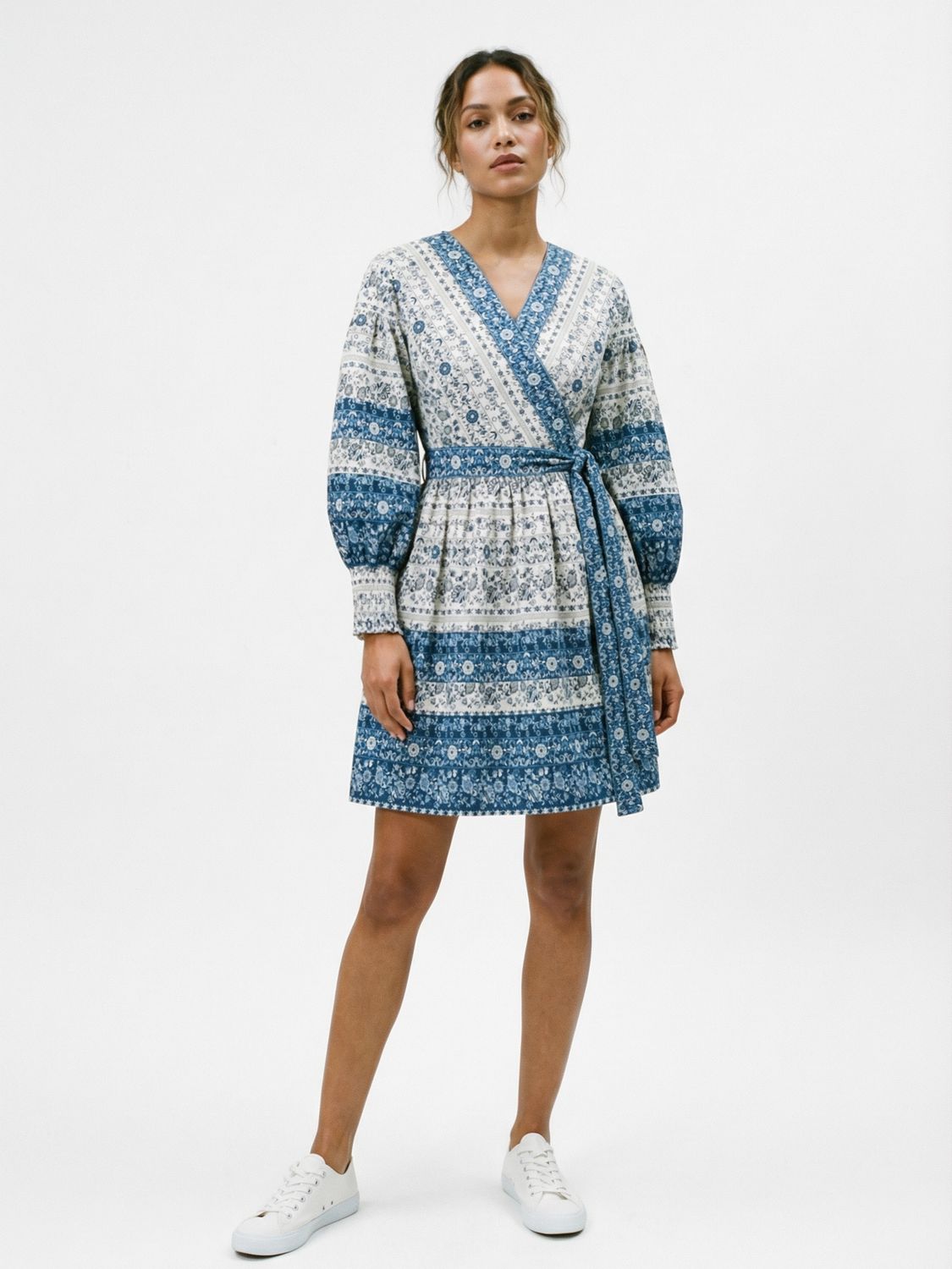 Folk Jacquard Wrap Dress