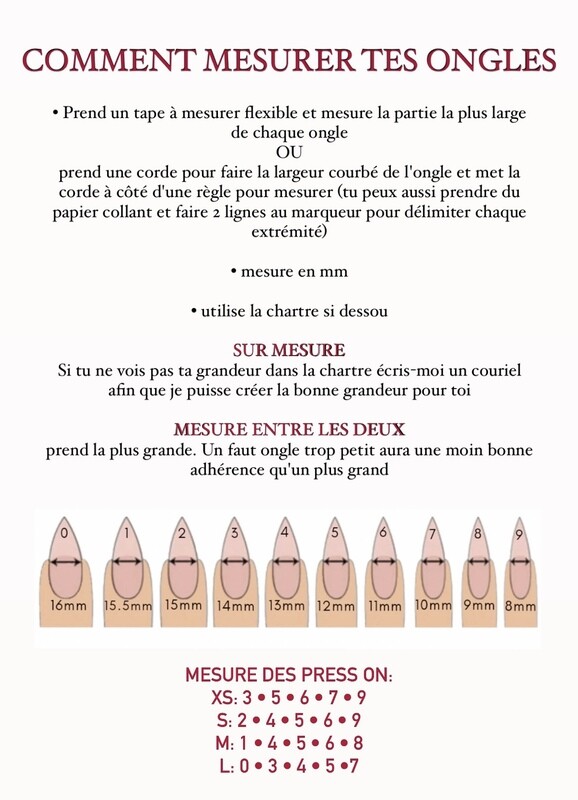 Comment mesurer tes ongles / How to measure your nails
