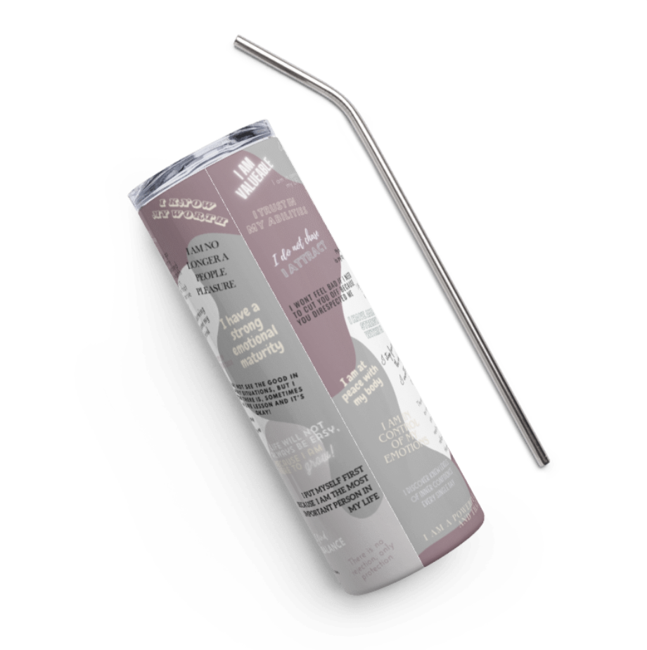 Powerful affirmations Stainless steel tumbler