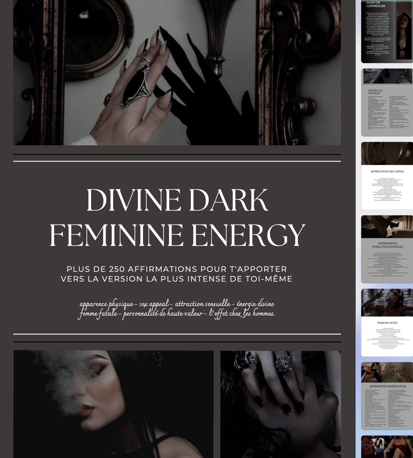 Divine dark feminine energy