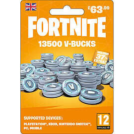 13,500 Vbucks Giftcard