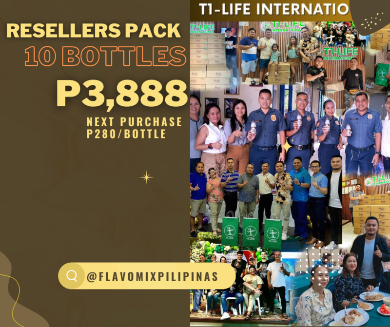 10 BOTTLES RESELLERS PACKAGE (Next purchase P280/bottle)