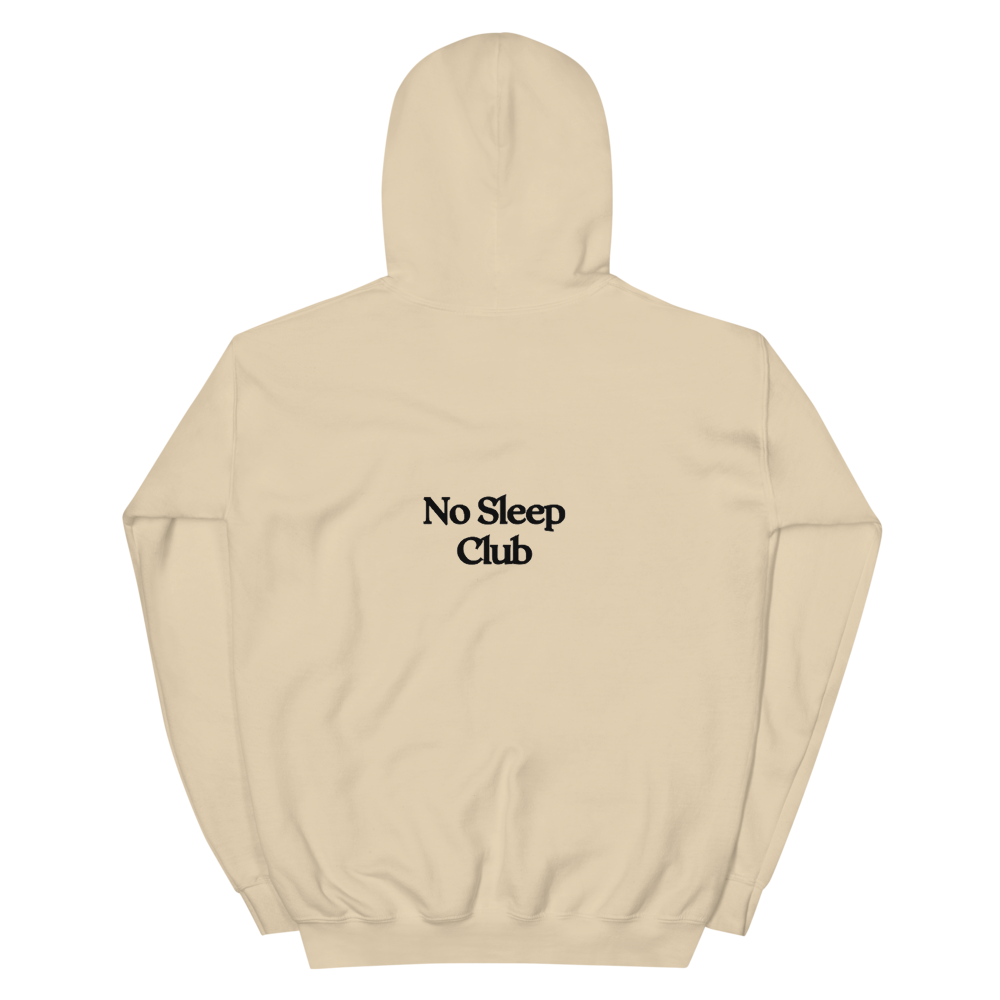 No Sleep Club Hoodie Tan