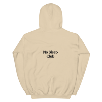 No Sleep Club Hoodie Tan