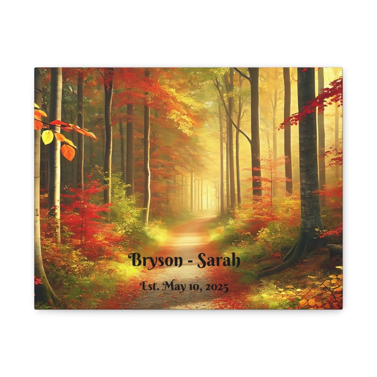 Forest Trail Personalized Matte Canvas, Stretched, 1.25&quot;