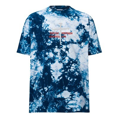 Embroidered tie dye