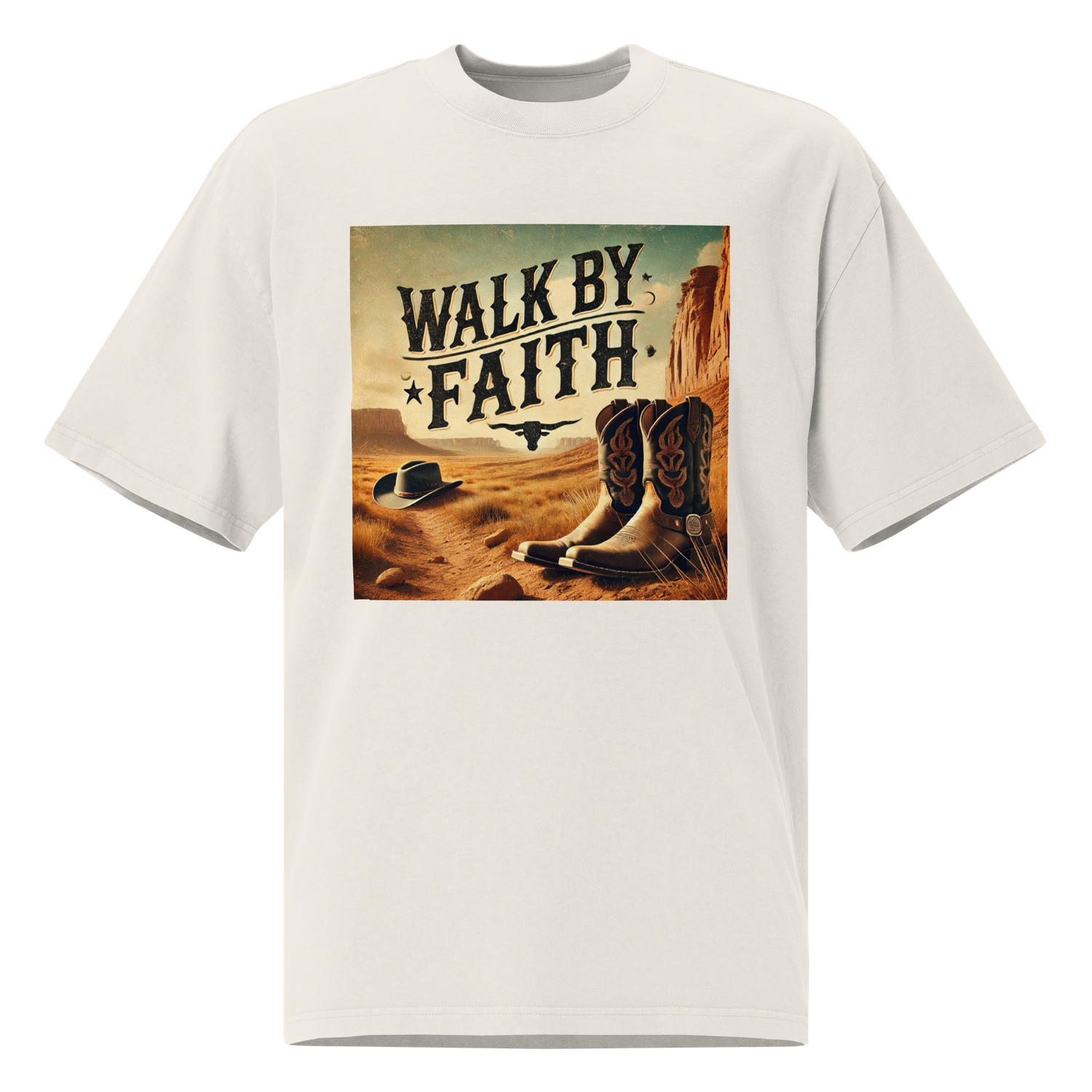 Walk by faith Oversized Tshirt