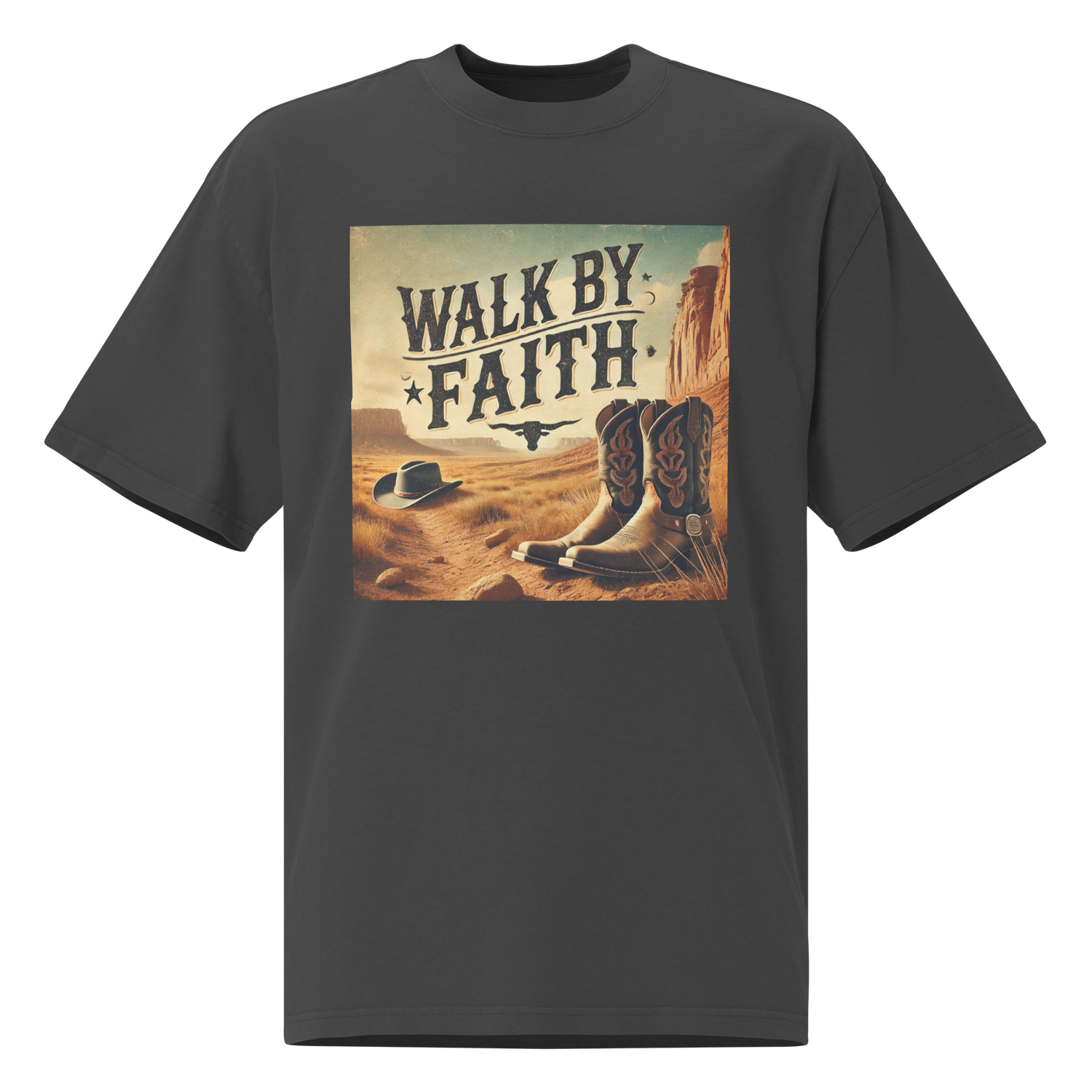 Walk by faith Oversized Tshirt
