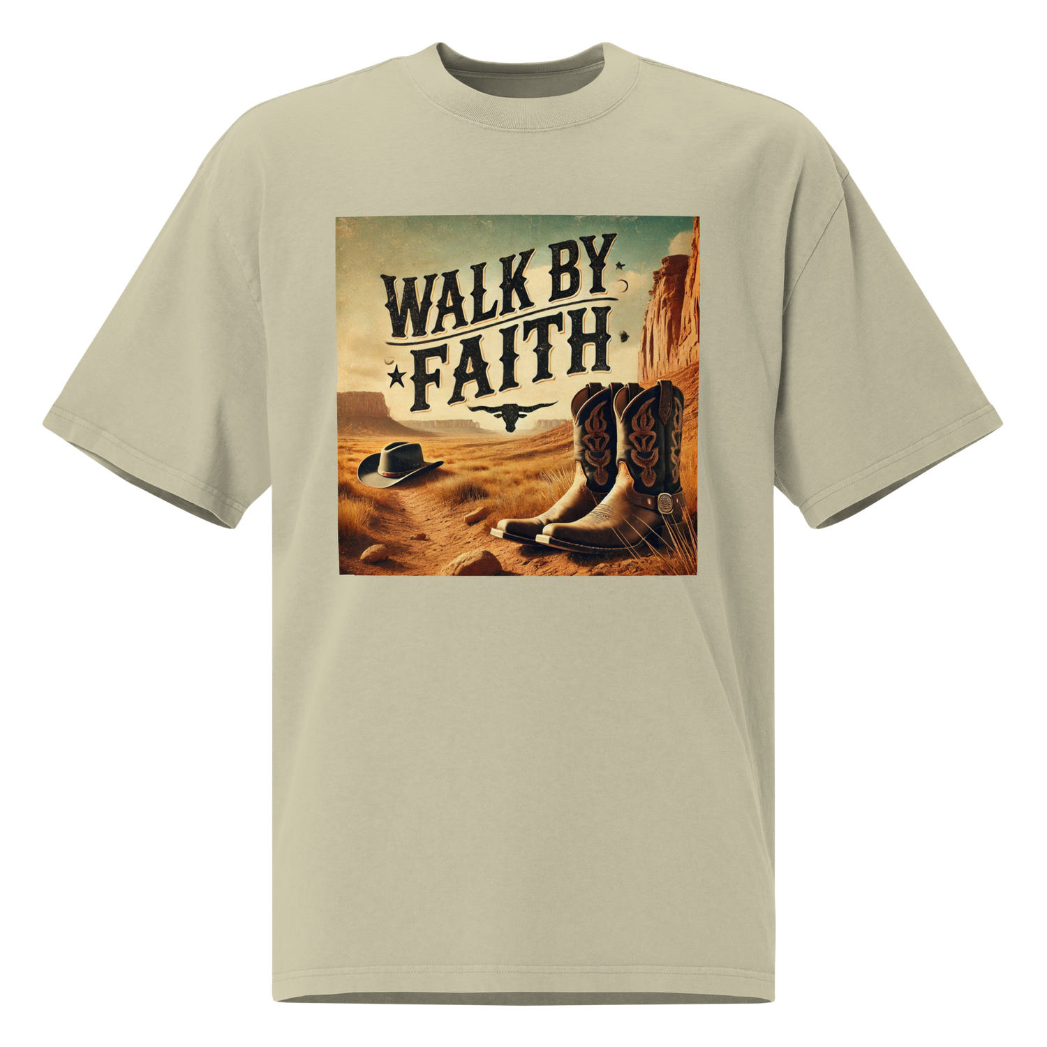 Walk by faith Oversized Tshirt
