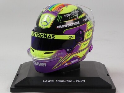 Lewis Hamilton 2023 Spark Helmet 1:5