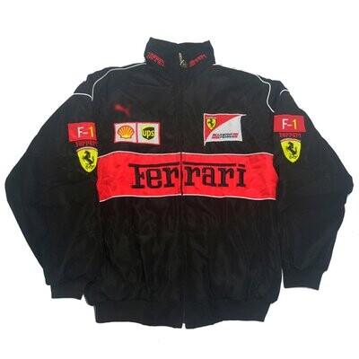 Ferrari Black Bomber Jacket