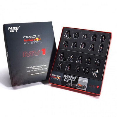 Max Verstappen AD22 Pit Crew Set 1:64 Mini GT