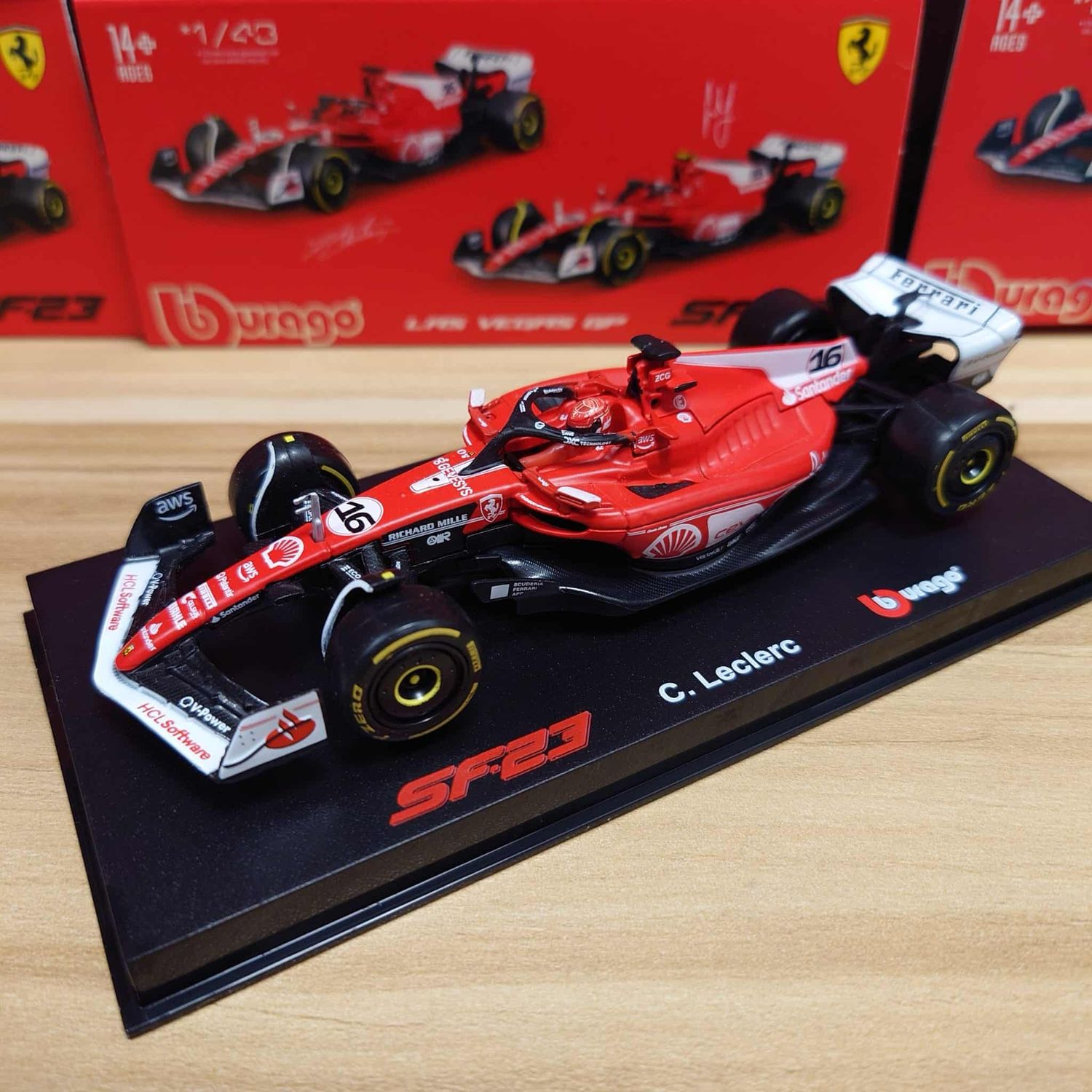 Burago Ferrari SF-23 Las Vegas Special Livery 1/18 Scale