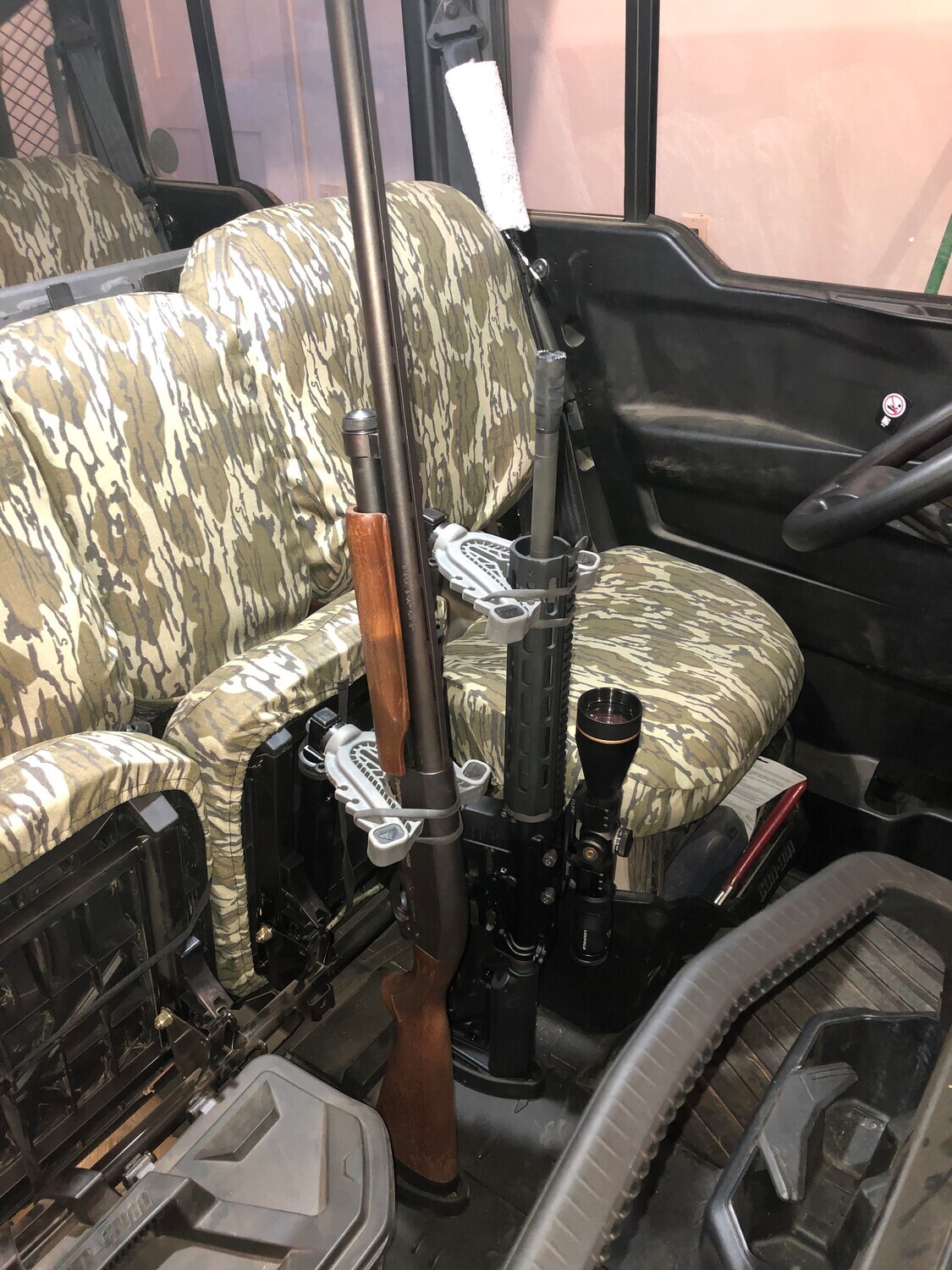 Can Am Defender Extendable Middle Seat Gun Rack