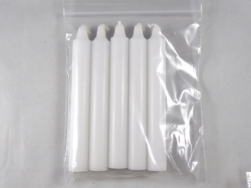 Spell Candle - Set of 5 - White