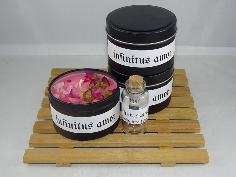Intention Candle - "infinitus amor" Unlimited Love