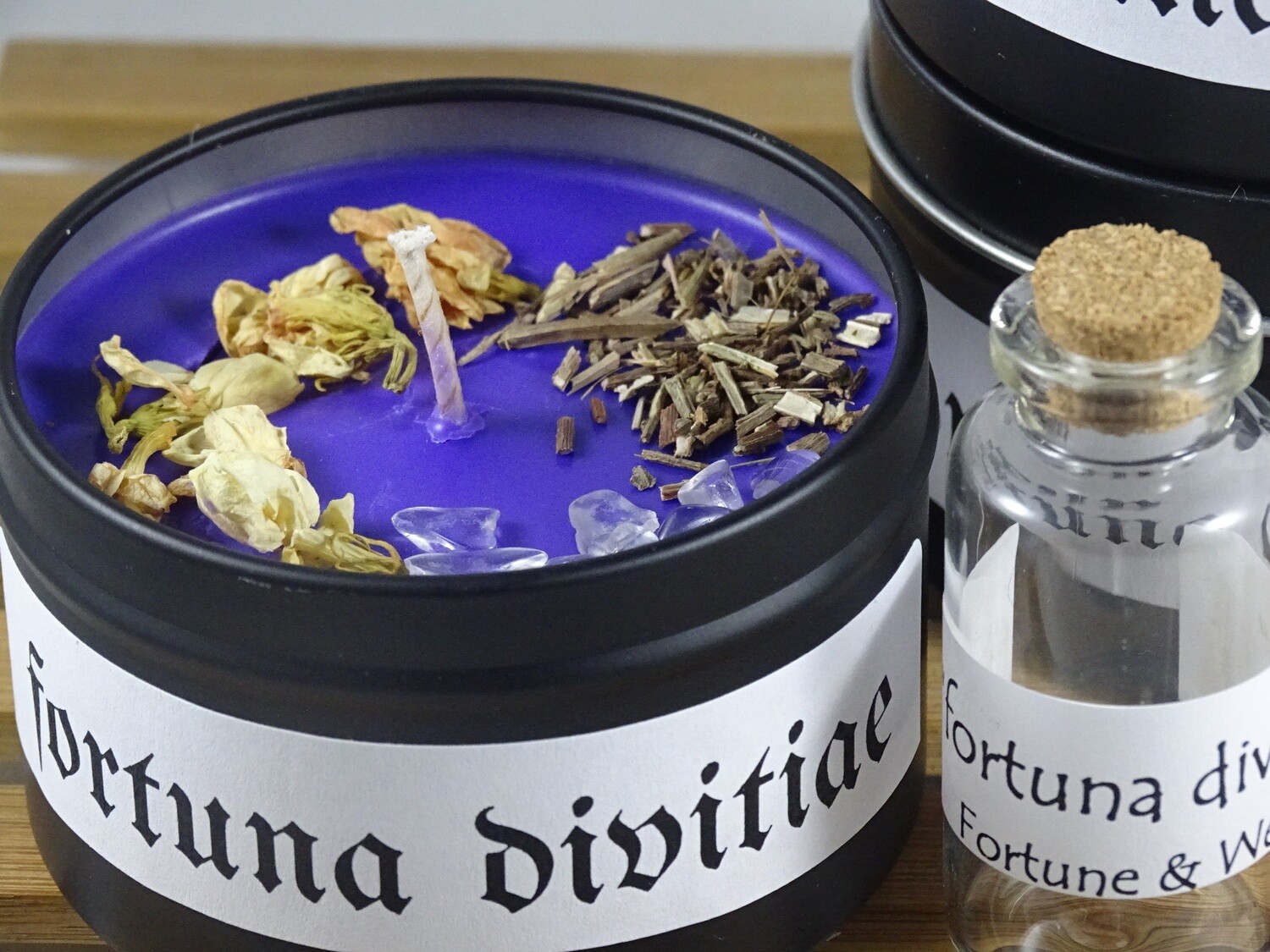 Intention Candle - &quot;fortuna divitiae&quot; Fortune &amp; Wealth