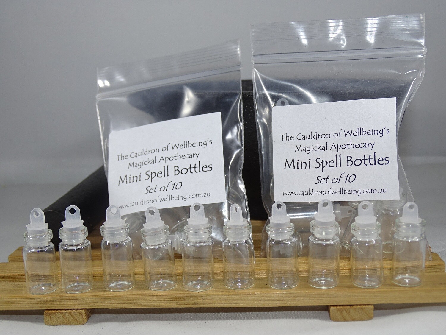 Spell Bottles - Mini - Set of 10 glass bottles