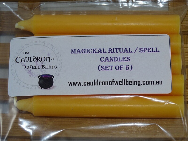 Spell Candle - Set of 5 - Orange